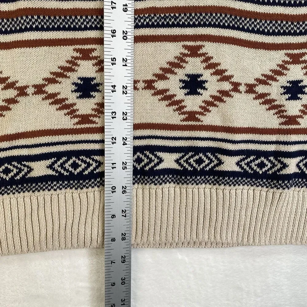 American‎ Rag Men's Chalet Geometric Print Grandpa Cosby Pullover Sweater Sz XL